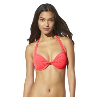 Mossimo Womens Mix and Match Push Up Swim Top  Smacking Coral L
