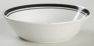 Mikasa Caviar Black Coupe Cereal Bowl, Fine China Dinnerware   Black, Spectrum