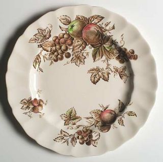 Johnson Brothers Harvest Time Brown/Multicolor Dinner Plate, Fine China Dinnerwa