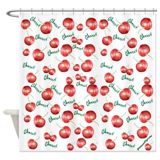 CafePress Cherries Shower Curtain Free Shipping! Use code FREECART at Checkout!