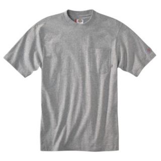 Dickies Mens Short Sleeve Pocket T Shirt with Wicking   Heather Gray XXL