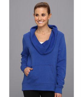 Lucy Surrender Cowl Womens Long Sleeve Pullover (Blue)