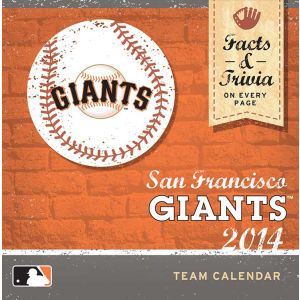 San Francisco Giants 2014 Box Calendar