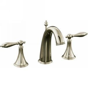 Kohler K 310 4M SN Finial Traditional Two Handle Widespread Lavatory Faucet