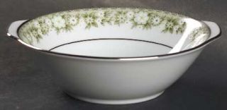 Noritake Princeton Lugged Cereal Bowl, Fine China Dinnerware   White Flowers On