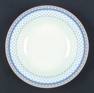 Villeroy & Boch Perpignan Large Rim Soup Bowl, Fine China Dinnerware   Blue&Yell