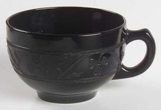 Hazel Atlas Cloverleaf Black Cup Only   Black, Depression Glass