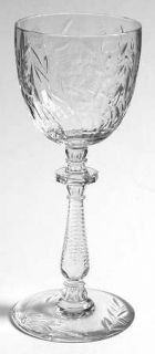 Rock Sharpe 1015 1 Wine Glass   Stem #1015, Cut Floral On Bowl