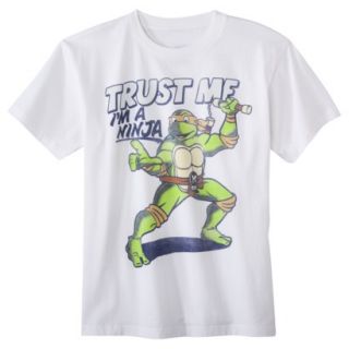 Teenage Mutant Ninja Turtles Boys Graphic Tee   White XL