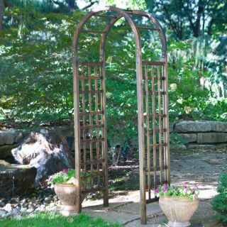 Coral Coast 7.5 ft. Arched Wood Arbor   612905
