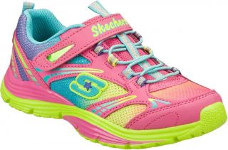 Girls Skechers Lite Shinez Swiftkicks   Pink/Multi Casual Shoes