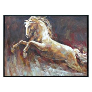Crestview Collection Framed Horse Painting Wall Art   38.5W x 28.5H in.
