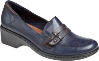 Womens Cobb Hill Deidre   Navy Full Grain Burnished Leather Casual Shoes