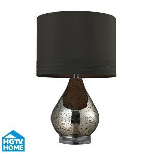 Dimond Lighting DMD HGTV244 Universal Gold Mercury Glass Table Lamp