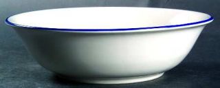 The Cellar Concentrics Blue Coupe Cereal Bowl, Fine China Dinnerware   Blue Trim