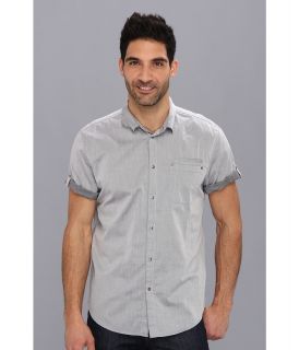 Calvin Klein Jeans S/S Chambray Twill Shirt Mens Short Sleeve Button Up (Gray)