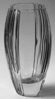 Mikasa Parallels Flower Vase   Cut Line Design, Giftware, Clear