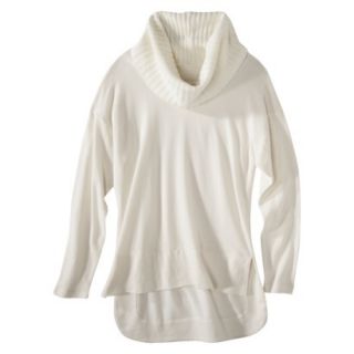 labworks Womens Dolman Sweater Cowl Top   Off White XL