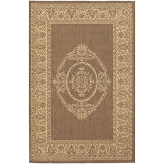 Recife Antique Medallion Natural/ Cocoa Rug (39 X 55) (NaturalSecondary colors: CocoaTip: We recommend the use of a non skid pad to keep the rug in place on smooth surfaces.All rug sizes are approximate. Due to the difference of monitor colors, some rug c