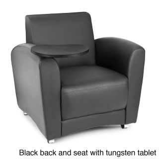 Ofm 821 Interplay Series Tablet Chair (Nickel back with black seat  bronze/tungsten tablet, Plum with taupe seat  bronze/tungsten tablet, Black back and seat  bronze/tungsten tablet, Taupe back and seat bronze/tungsten tabletMaterials: Fabric, polyurethan