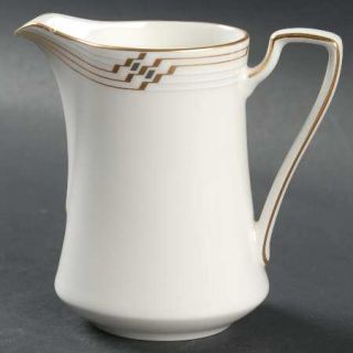 Noritake Merina Gold Creamer, Fine China Dinnerware   Traditions 2000, Gold & Wh