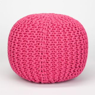 Crochet Pouf Ottoman Pink One Size For Women 235551350