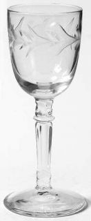Fostoria Holly Clear (Stem #6030) Cordial Glass   Stem #6030, Cut #815