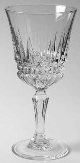 Cristal DArques Durand Barcelona Wine Glass   Vertical & Horizontal Cut On Bowl