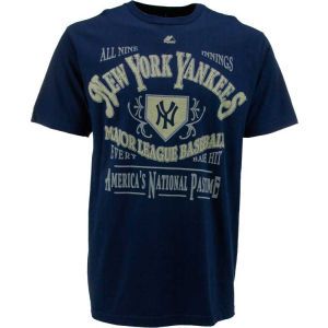 New York Yankees Majestic MLB Cooperstown Dazzling Performance T Shirt