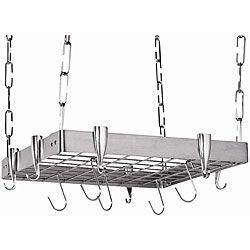 Square Stainless Steel Pot Rack