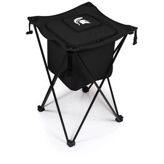 Picnic Time Michigan State University Spartans Sidekick Portable Cooler (BlackMaterials: Polyester; PVC liner and drainage spout; steel frameDimensions Opened: 18.5 inches Long x 18.5 inches Wide x 27.8 inches HighDimensions Closed: 8 inches Long x 8 inch