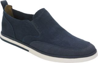Mens Rockport Weekend Style Slip On   Navy Linen Slip on Shoes