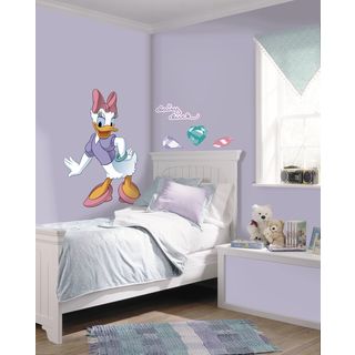 Daisy Duck Peel And Stick Giant Wall Decal (38.75 inches high x 27.5 inches wideIncludes: Eight (8) wall decalsApplies to any smooth surfaceRemovable and repositionable with no sticky residueColor/pattern: WhiteGender: NeutralMaterials: VinylHanging instr