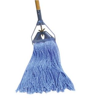 Unisan Blue Standard Head Cut End Wet Mop Heads, 12 Ounce