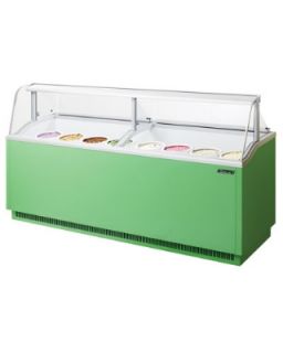 Turbo Air 91.38 in Dipping Cabinet Holds (16) 3 Gallon Cans, Lime Green