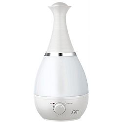 Spt Ultrasonic Pearl White Humidifier With Fragrance Diffuser (Pearl whiteUnit dimensions: 14.96 inches high x 7.52 inches wide x 7.52 inches deepNet weight: 2.04 poundsGross weight 5 pounds )