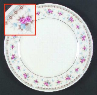 Fine China of Japan Heather (Gold Trim) Dinner Plate, Fine China Dinnerware   Pi