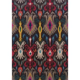 Kaleidoscope Grey And Multicolored Abstract Area Rug (4 X 59)
