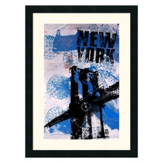 J and S Framing LLC NYC (Blue) Framed Wall Art   18.5W x 25H in.   DSW140304