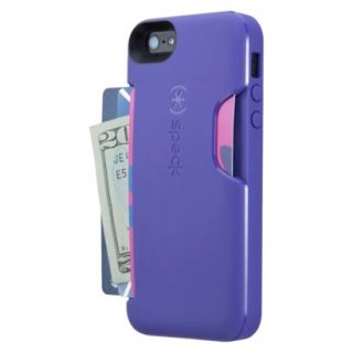Speck Cell Phone Case for iPhone 5/5S with Card Slot   Purple (SPK A0719)