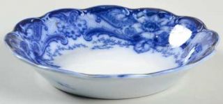 Johnson Brothers Argyle Blue (Flow Blue) Fruit/Dessert (Sauce) Bowl, Fine China