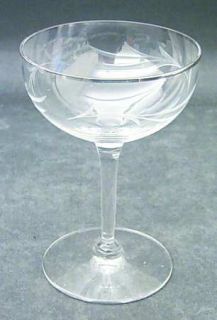 Seneca Musette Liquor Cocktail   Stem #1235/Cut #1406,Platinum Trim