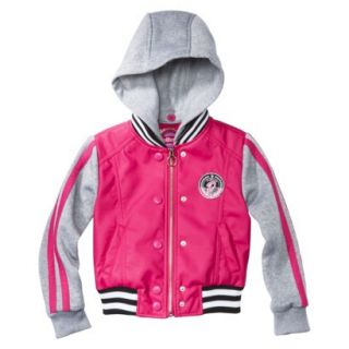 Dollhouse Girls Varsity Jacket   Pink 6X