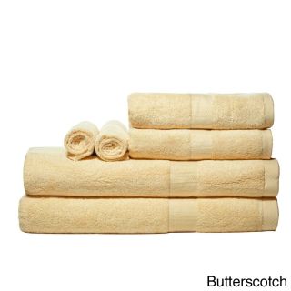 Luxurious Rayon From Bamboo Super absorbent Solid 6 piece Towel Set