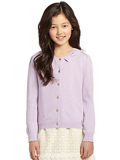Juicy Couture Girls Bow Cardigan   Lavender