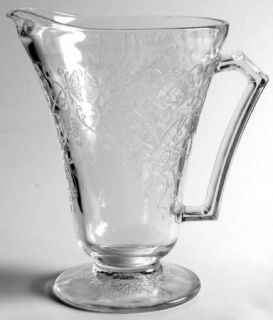 Hazel Atlas Florentine #2 Clear 24 Oz Pitcher   Clear               Depression G