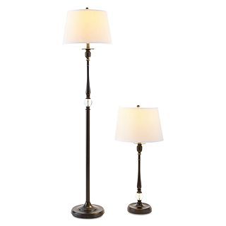 JCP Home Collection JCPenney Home 2 pc. Acrylic Floor and Table Lamp Set, Bronze