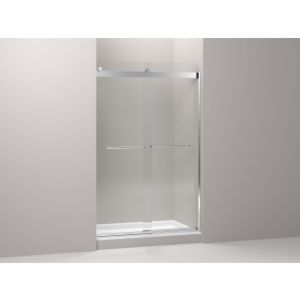 Kohler K 706014 L SH Levity Sliding shower door with towel bar and 1/4 crystal