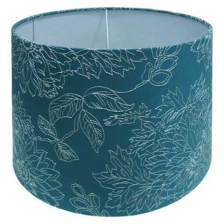 Threshold Toile Stich Lamp Shade Large   Teal