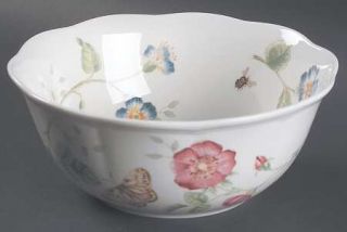 Lenox China Butterfly Meadow 7 All Purpose (Cereal) Bowl, Fine China Dinnerware